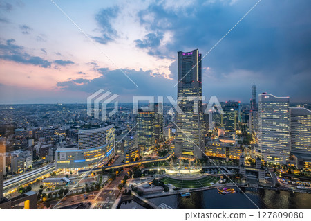 神奈川縣橫濱市港未來夜景 127809080