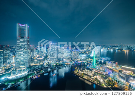 神奈川縣橫濱市港未來夜景 127809136