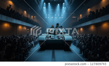 Tanks and crowds 127809743