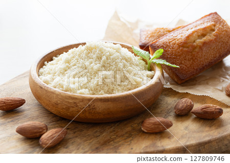 Almond flour and financiers Almond flour and financiers 127809746