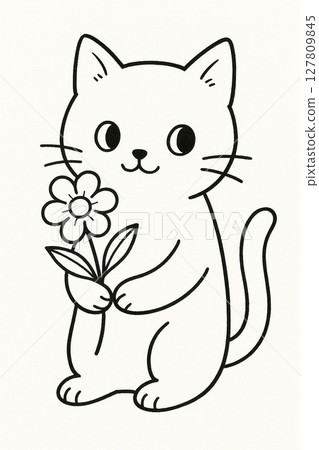 貓與花 127809845