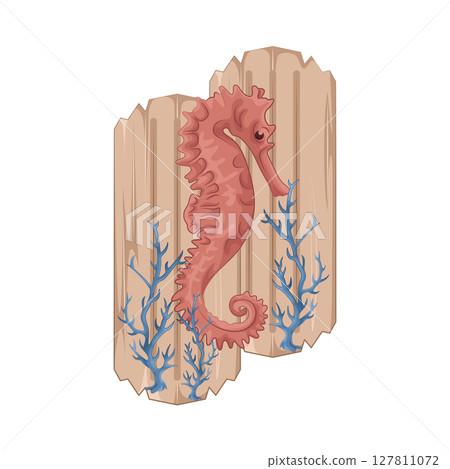 Illustration of Seahorse 127811072