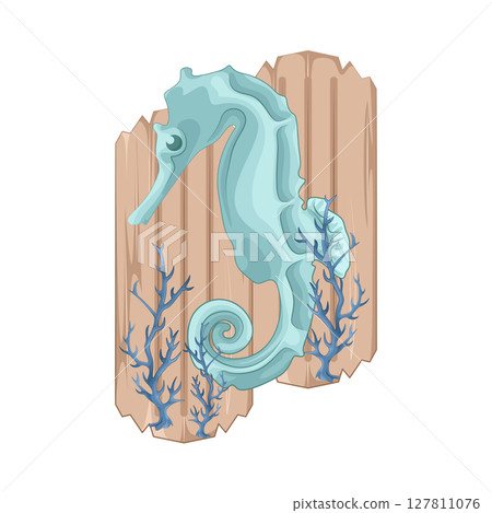 Illustration of Seahorse 127811076