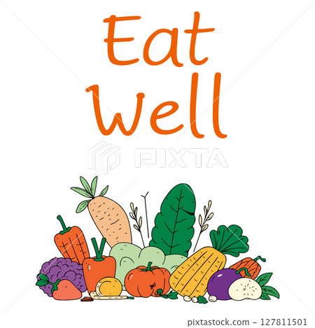 Eat Well with Fresh Vegetables 127811501