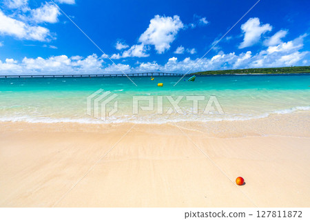 Yonaha Maehama and mangoes on Miyako Island Yonaha Maehama and mangoes on Miyako Island 127811872