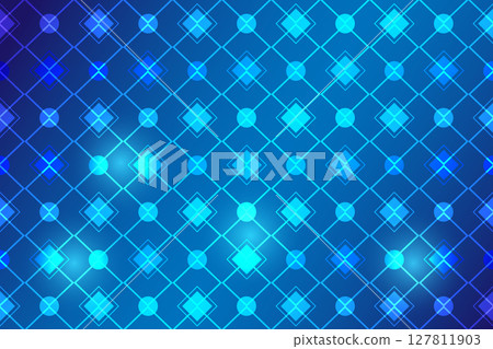 Abstract digital technology background geometric rectangle and circle shape,cyber futuristic concept 127811903