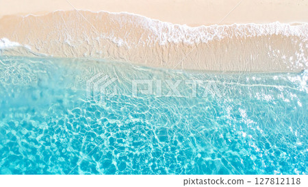 水面、海面、鳥瞰圖 127812118