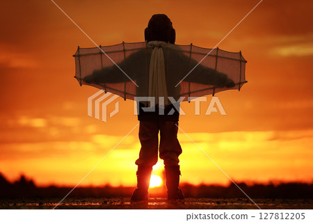 Child dreams of flying Child dreams of flying 127812205