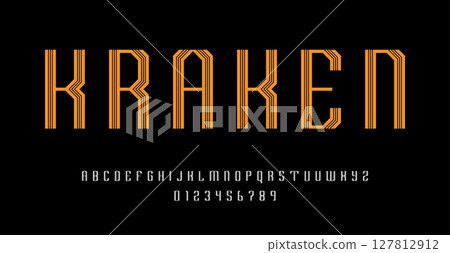 Set of alphabets font letters and numbers Set of alphabets font letters and numbers 127812912