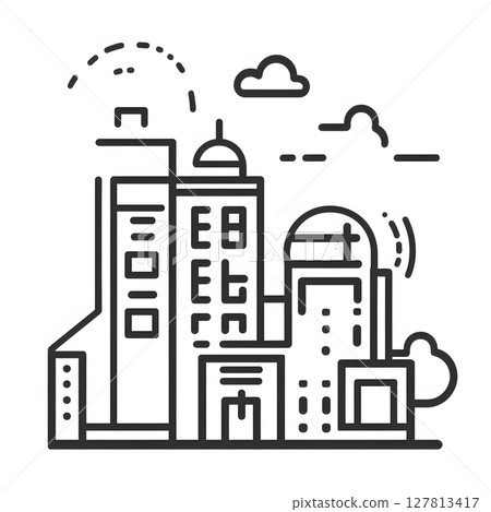 modern thin line icon, transparent background, simple vector style modern thin line icon, transparent background, simple vector style 127813417