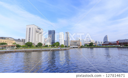 Minato Mirai as seen from Zo-no-hana Park 127814671