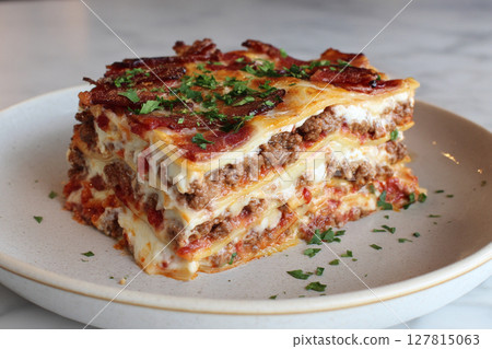 Delicious Lasagna Slice Delicious Lasagna Slice 127815063