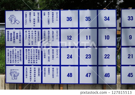 Election Poster Board Election Poster Board 127815513