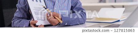 Business Analysis Meeting Charts Presentation for Finance Planning Growth with Financial Data Hand Points at Graph Office Workplace Modern Business Analysis Meeting Charts Presentation for Finance Planning Growth with Financial Data Hand Points at Graph Office Workplace Modern 127815863