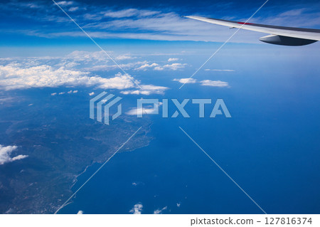 Landscape seen from an airplane 127816374