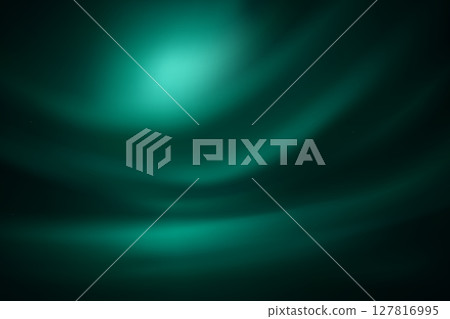 Swirling teal aurora style light with deep dark background Swirling teal aurora style light with deep dark background 127816995