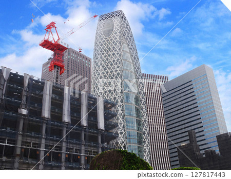 新宿站西口新宿站站前興建新宿站週邊再開發 新宿站西口新宿站站前興建新宿站週邊再開發 127817443