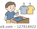 Children who insist on wearing the same clothes (image of developmental disorder/sensory hypersensitivity) 127818422