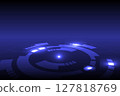 Hi-tech Stroke light background material for presentation 127818769