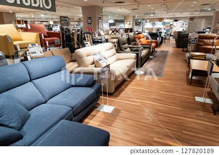 Sofa section at Nitori Tokyu Kichijoji store in Kichijoji Honmachi, Musashino City, Tokyo 127820189