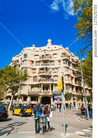 Spain World Heritage Site Casa Mila *Some parts soft focus Spain World Heritage Site Casa Mila *Some parts soft focus 127820785