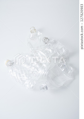 Crushed PET bottle 127820983