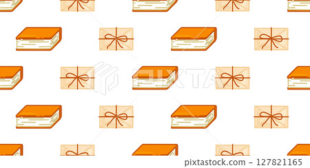 Seamless Book Letter Pattern Design Seamless Book Letter Pattern Design 127821165