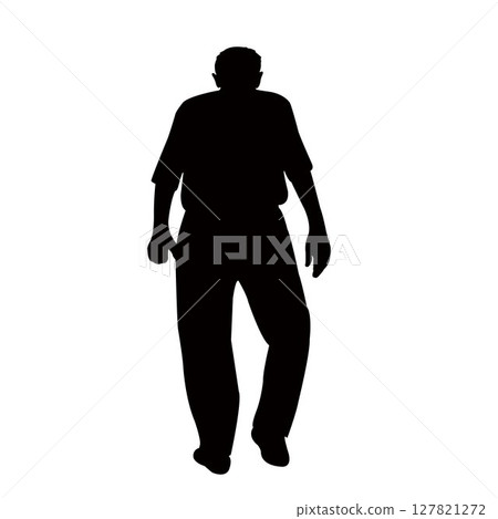 a man body silhouette vector 127821272