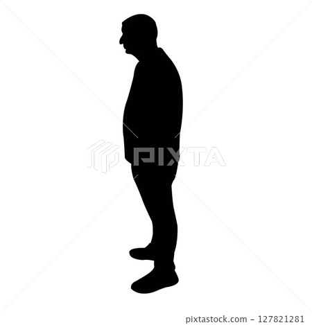 a man body silhouette vector a man body silhouette vector 127821281
