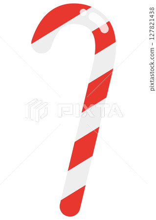 Candy cane, candy stick, red 127821438