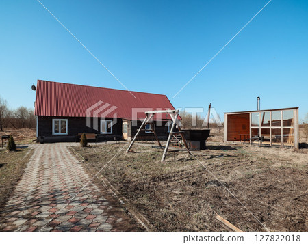 Charming Rustic House with a Playground Situated in a Beautifully Serene Landscape Charming Rustic House with a Playground Situated in a Beautifully Serene Landscape 127822018