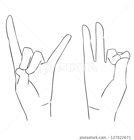 Pushan Mudra 黑白插圖 Pushan Mudra 黑白插圖 127822671