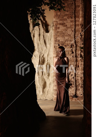 Engaging in serene contemplation in a beautiful setting, fostering calmness and balance Engaging in serene contemplation in a beautiful setting, fostering calmness and balance 127823091