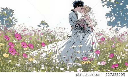 Cosmos Garden Wedding 127823205
