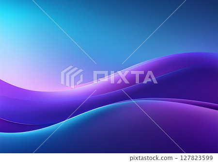 流動的藍色波浪背景材料 127823599