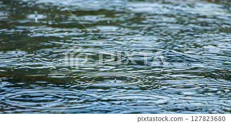 雨季:雨水落在河面上 30 雨季:雨水落在河面上 30 127823680
