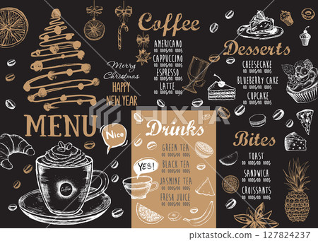 menu, food, restaurant 127824237