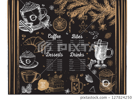 menu, food, restaurant 127824250