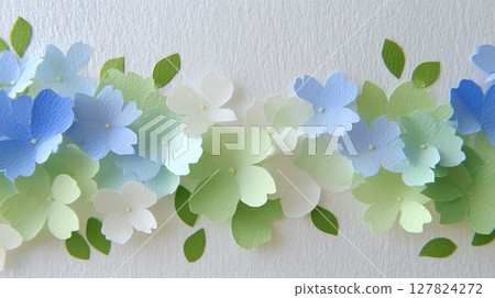 Hydrangea petal paper craft Hydrangea petal paper craft 127824272