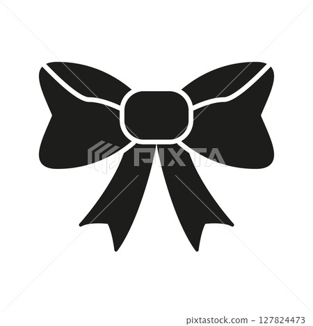 Bow Ribbon Solid Icon. Decorative Bowknot, Gift Wrapping, And Fashion Accessory Silhouette Symbol. Celebration, Festivity, And Style Element. Isolated Vector Illustration Bow Ribbon Solid Icon. Decorative Bowknot, Gift Wrapping, And Fashion Accessory Silhouette Symbol. Celebration, Festivity, And Style Element. Isolated Vector Illustration 127824473