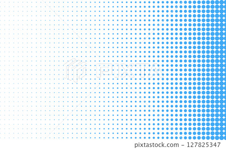 Halftone dot pattern blue 127825347