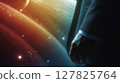 Leading business innovation into the future with a bold vision set among the stars 127825764
