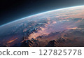 Realistic solar system view with cinematic lighting and glowing planets in a silent universe 127825778