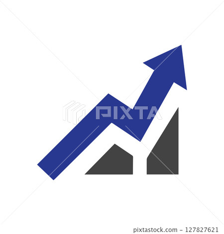Bar chart logo icon sign symbol design Bar chart logo icon sign symbol design 127827621