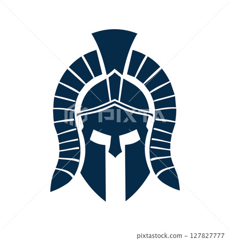 Spartan logo design template elements sparta vector Image 127827777
