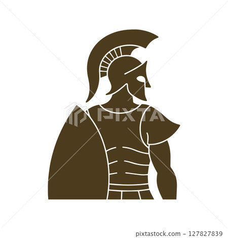 Spartan logo design template elements sparta vector Image 127827839