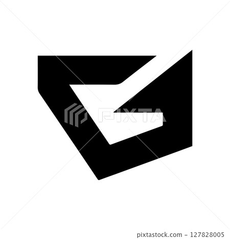 Abstract minimalist geometric logo brand design 127828005
