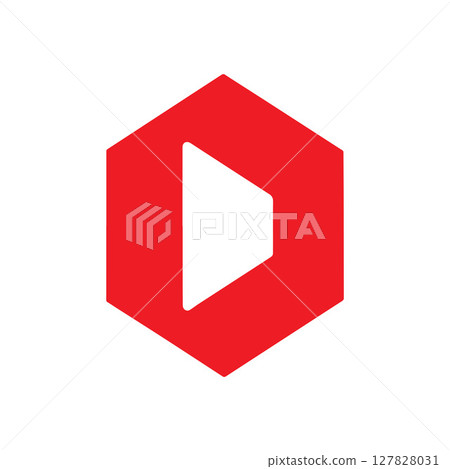 Abstract minimalist geometric logo brand design 127828031