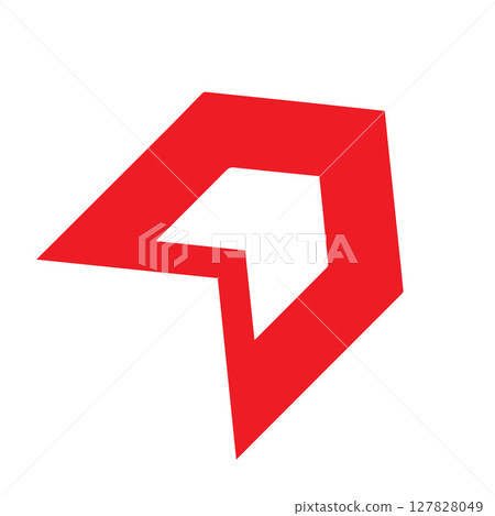 Abstract minimalist geometric logo brand design 127828049