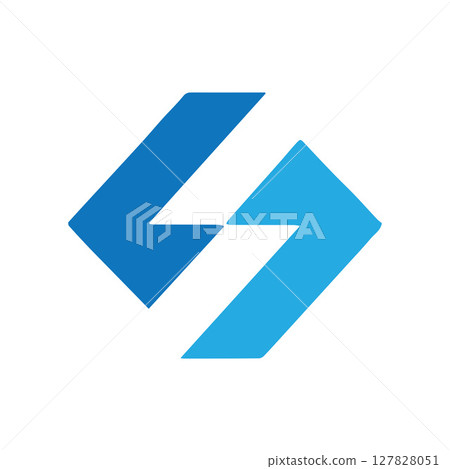 Abstract minimalist geometric logo brand design 127828051